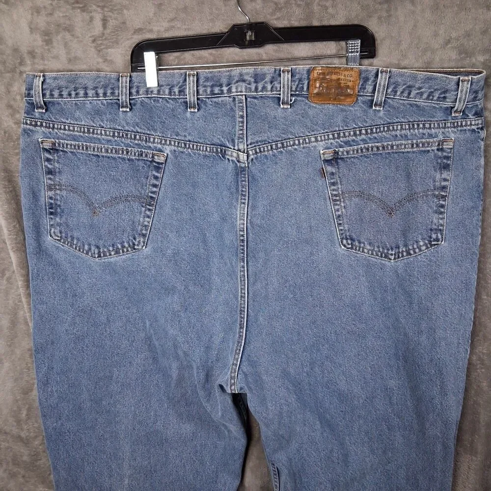 Vtg‎ Made In USA Levis 540 Straight Leg Mens Sz 54 Inseam 30 Medium Stone Wash